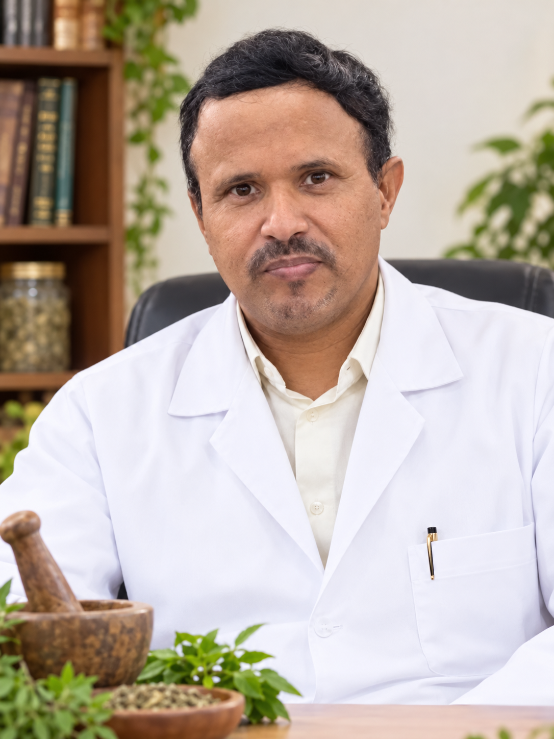 الطبيب أحمد قاسم العروسي — مدير المركز اليمني للطب الطبيعي والعلاج بالأعشاب